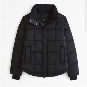 Abercrombie YPB On The Go Black Puffer Jacket